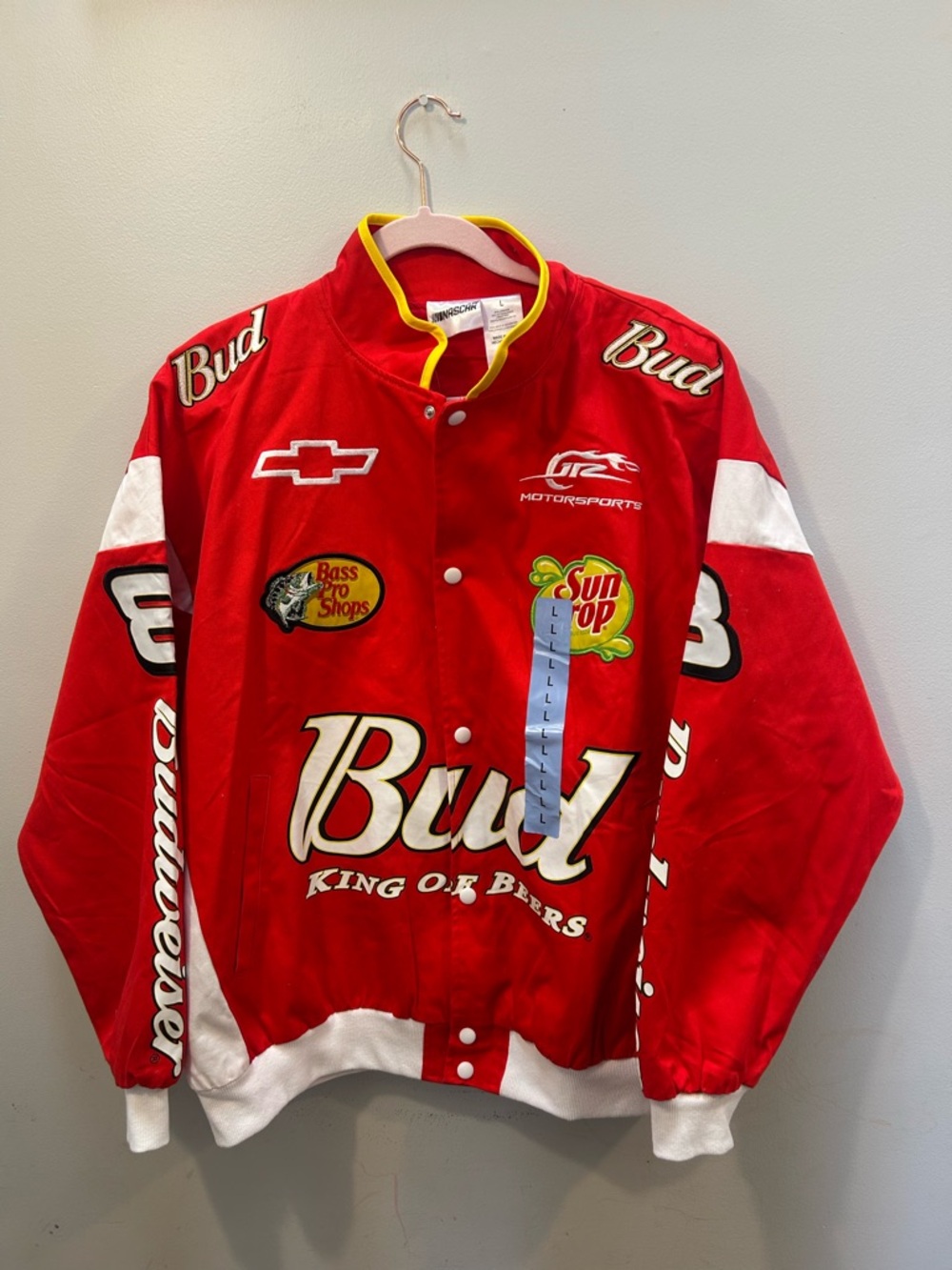 NASCAR Dale Earnhardt #8 Budweiser racing jacket Women’s Large